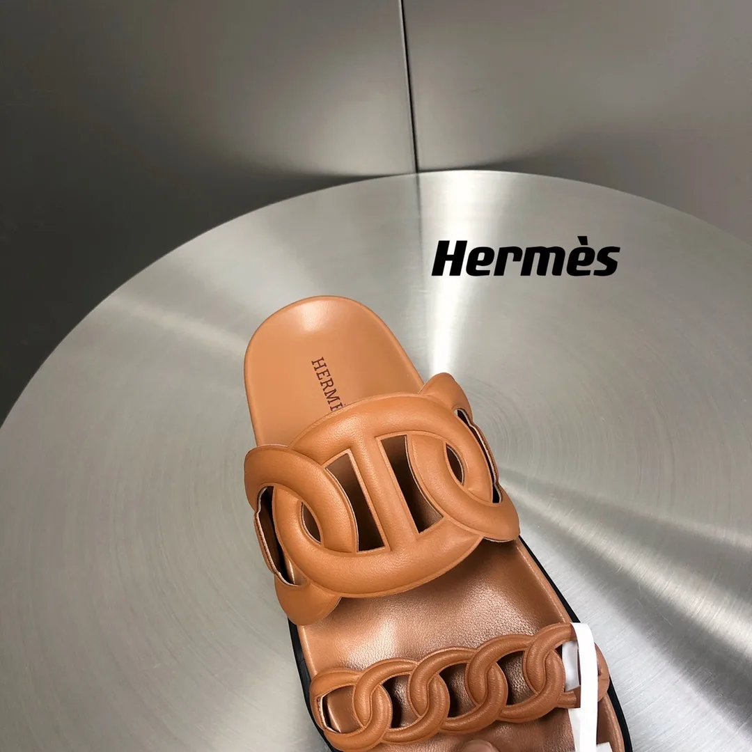 Hermes Extra Sandal Brown - Image 9