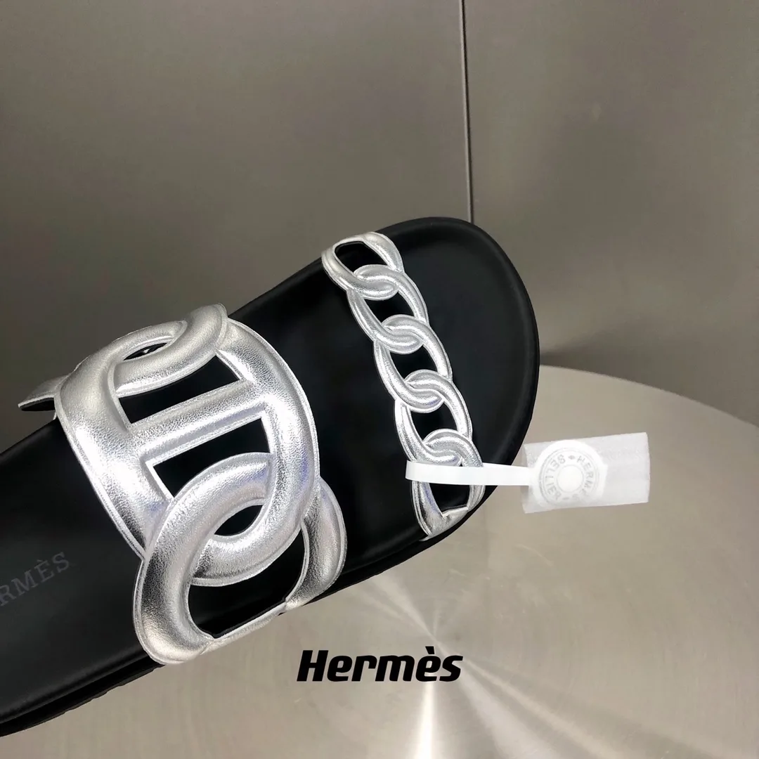 Hermes Extra Sandal Silver - Image 7
