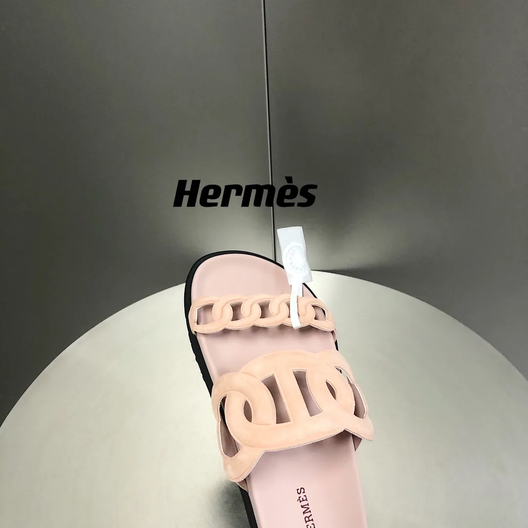 Hermes Extra Sandal Light Pink - Image 8