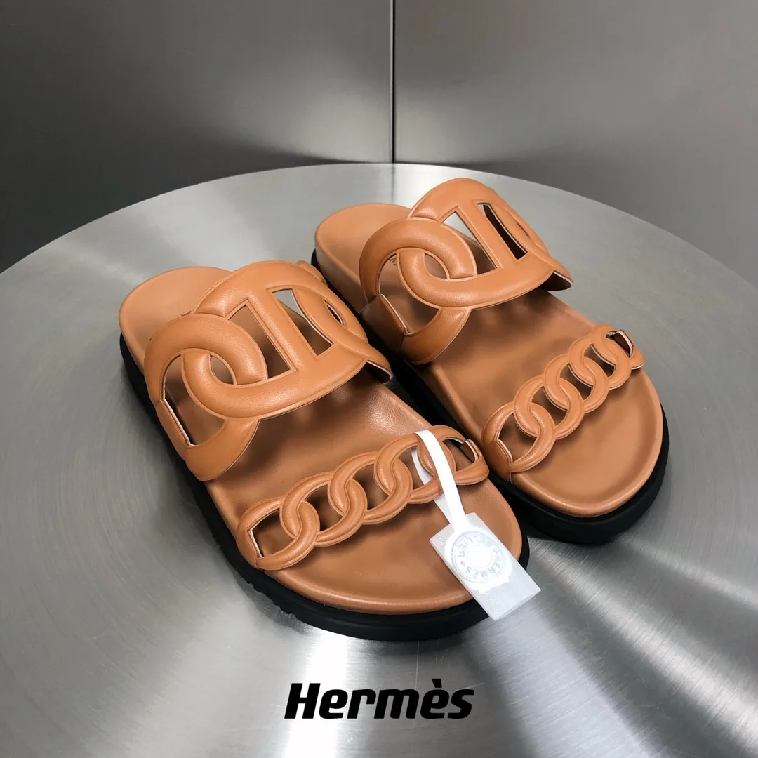 Hermes Extra Sandal Brown - Image 7