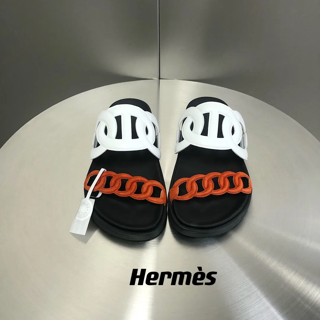 Hermes Extra Sandal Red/White - Image 7