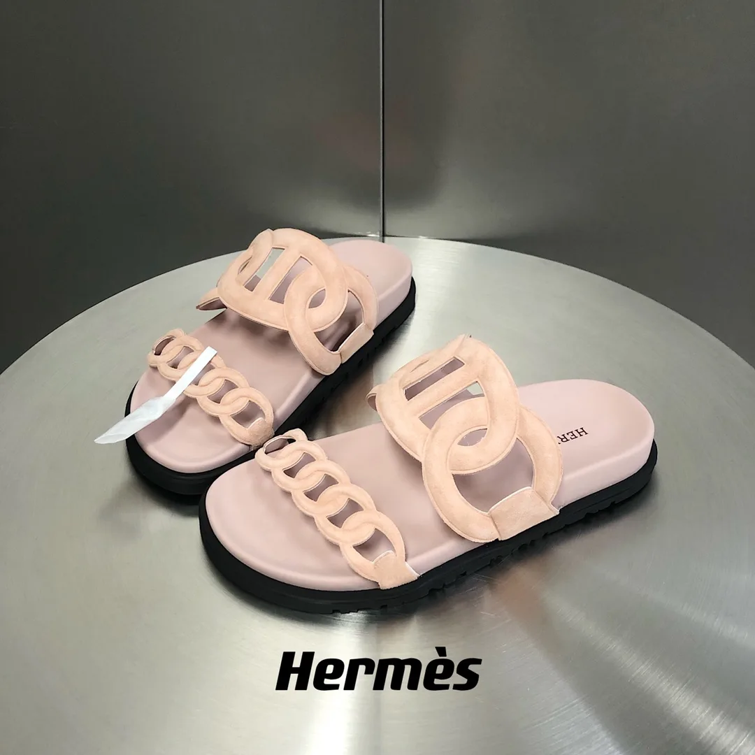 Hermes Extra Sandal Light Pink - Image 5
