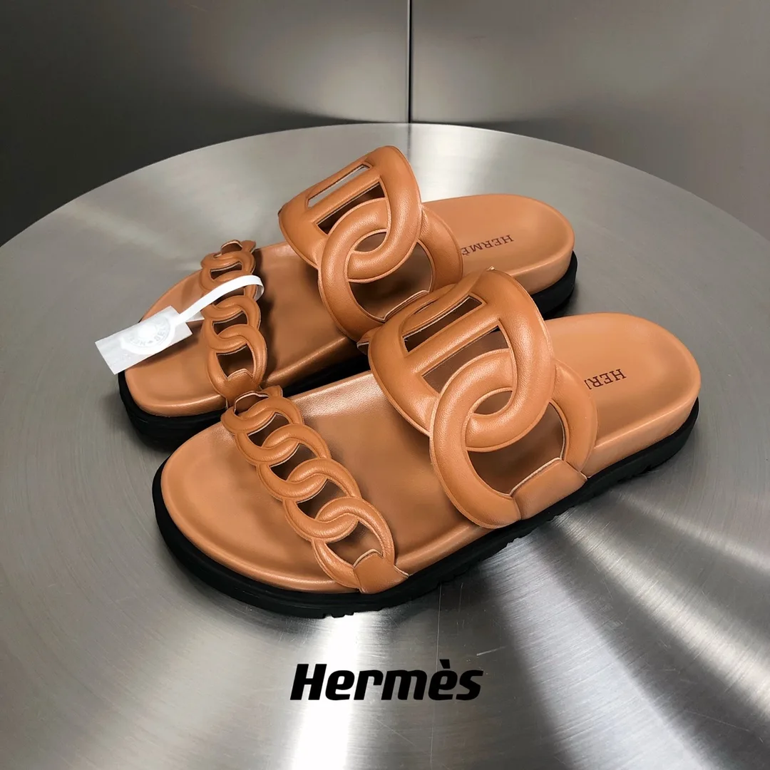 Hermes Extra Sandal Brown - Image 4