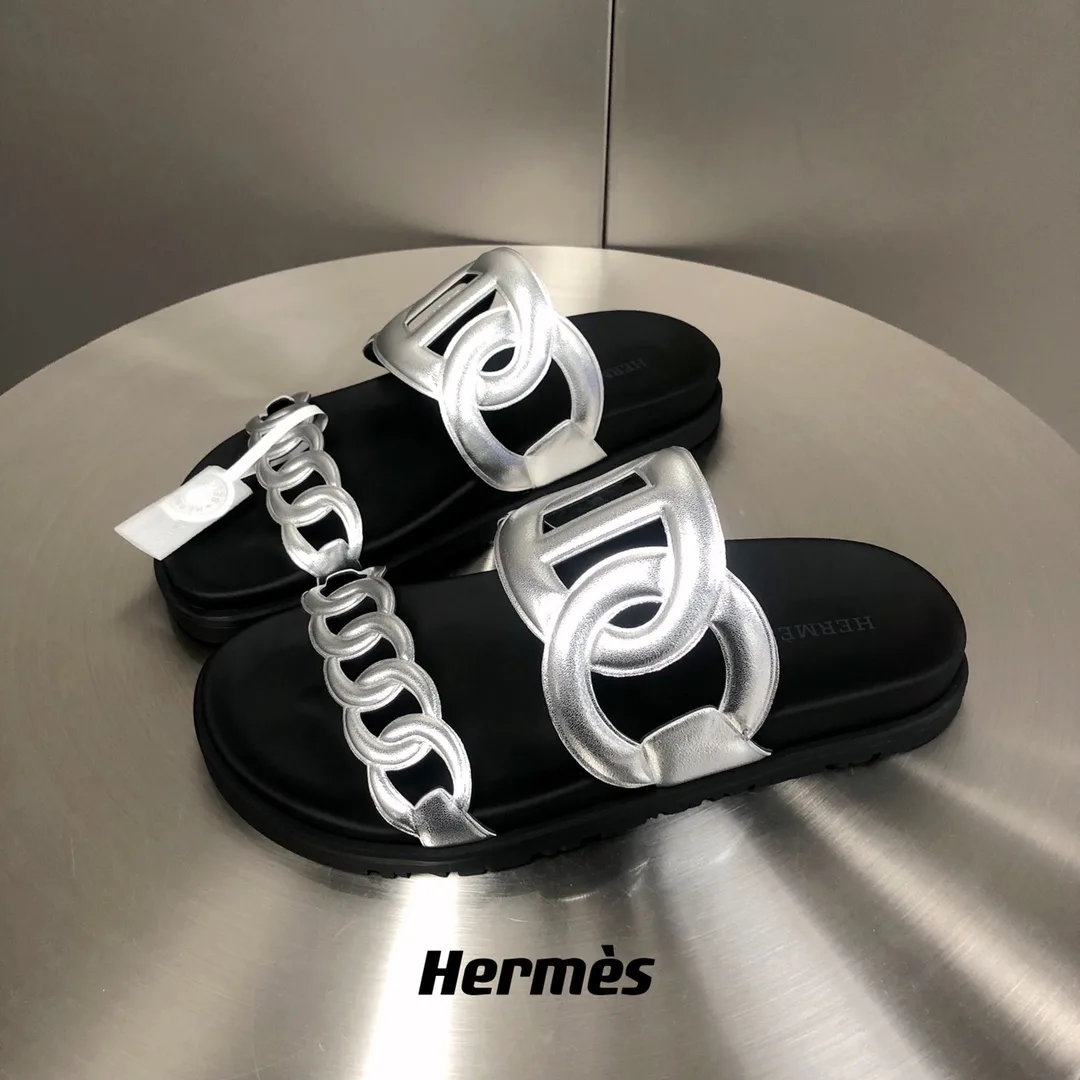 Hermes Extra Sandal Silver - Image 3