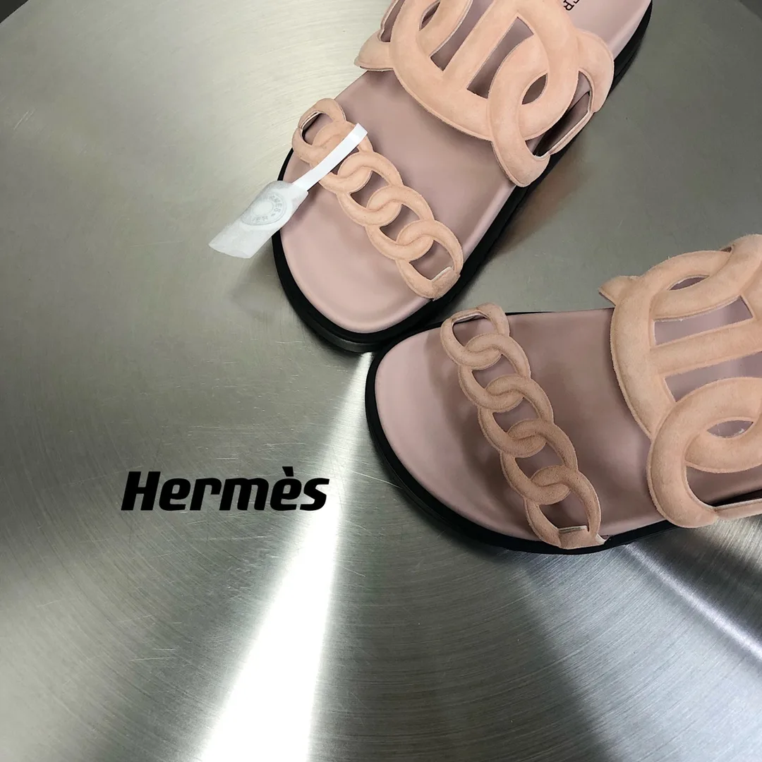 Hermes Extra Sandal Light Pink - Image 3