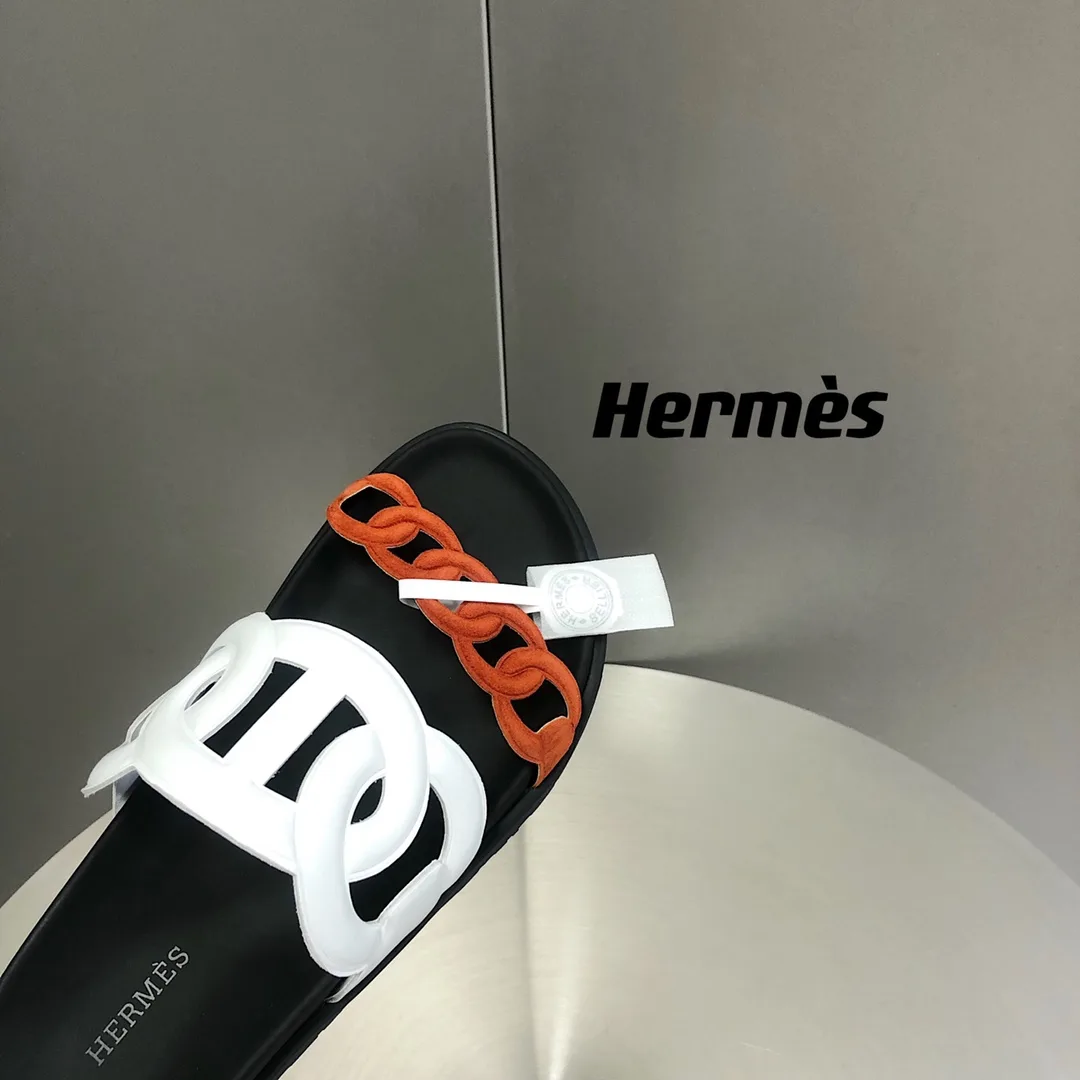 Hermes Extra Sandal Red/White - Image 3
