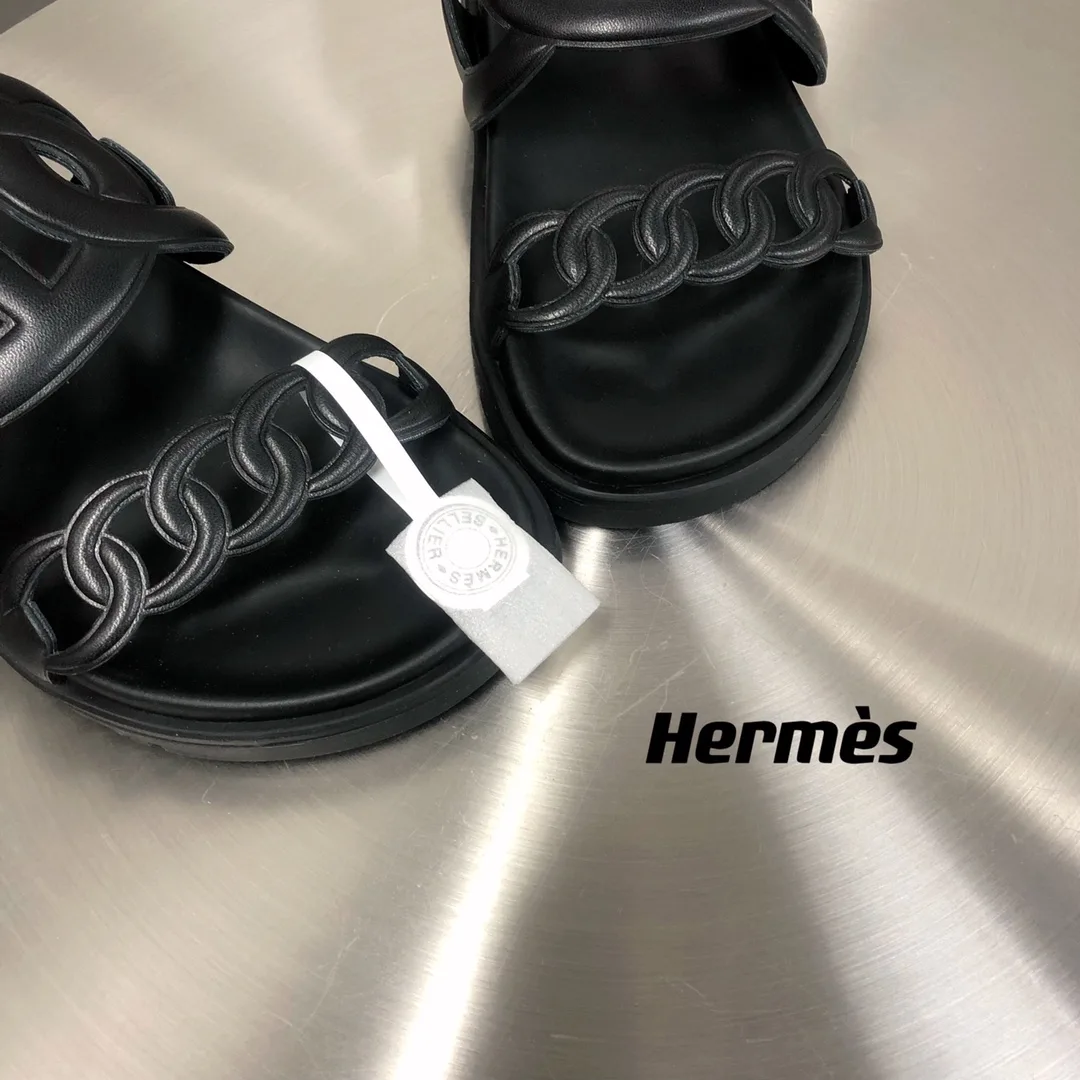 Alternative view of Hermes Extra Sandal Black