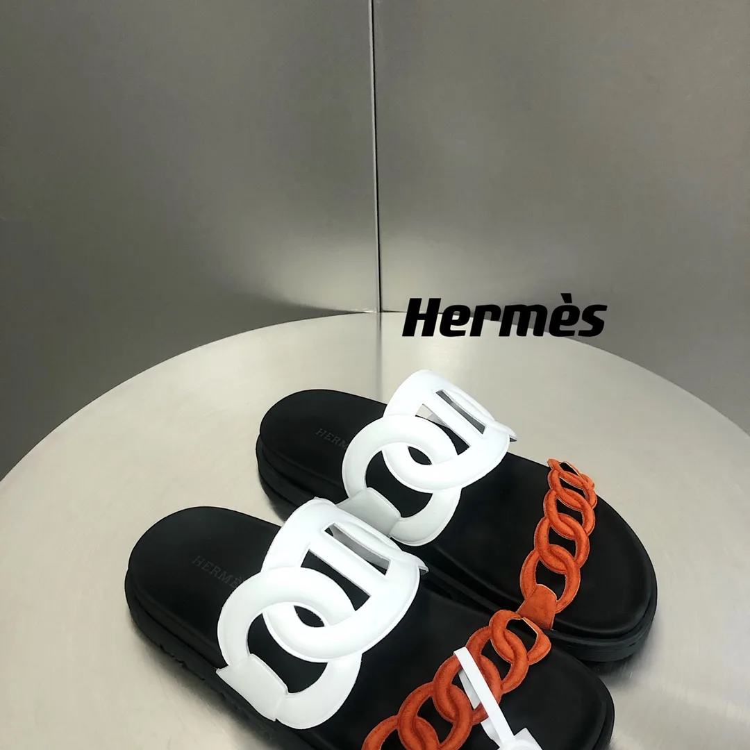 Alternative view of Hermes Extra Sandal Red/White