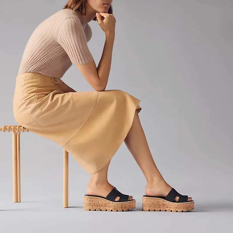 Alternative view of Hermes Ephese Sandal Black