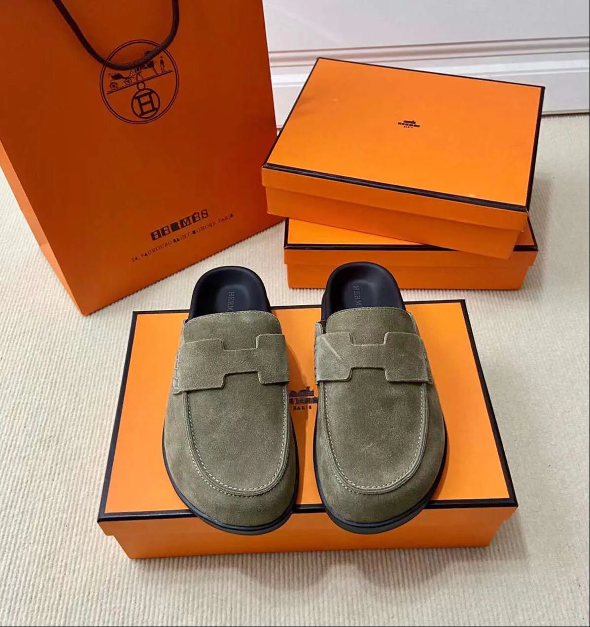 Hermes Go Mule Green - Image 2