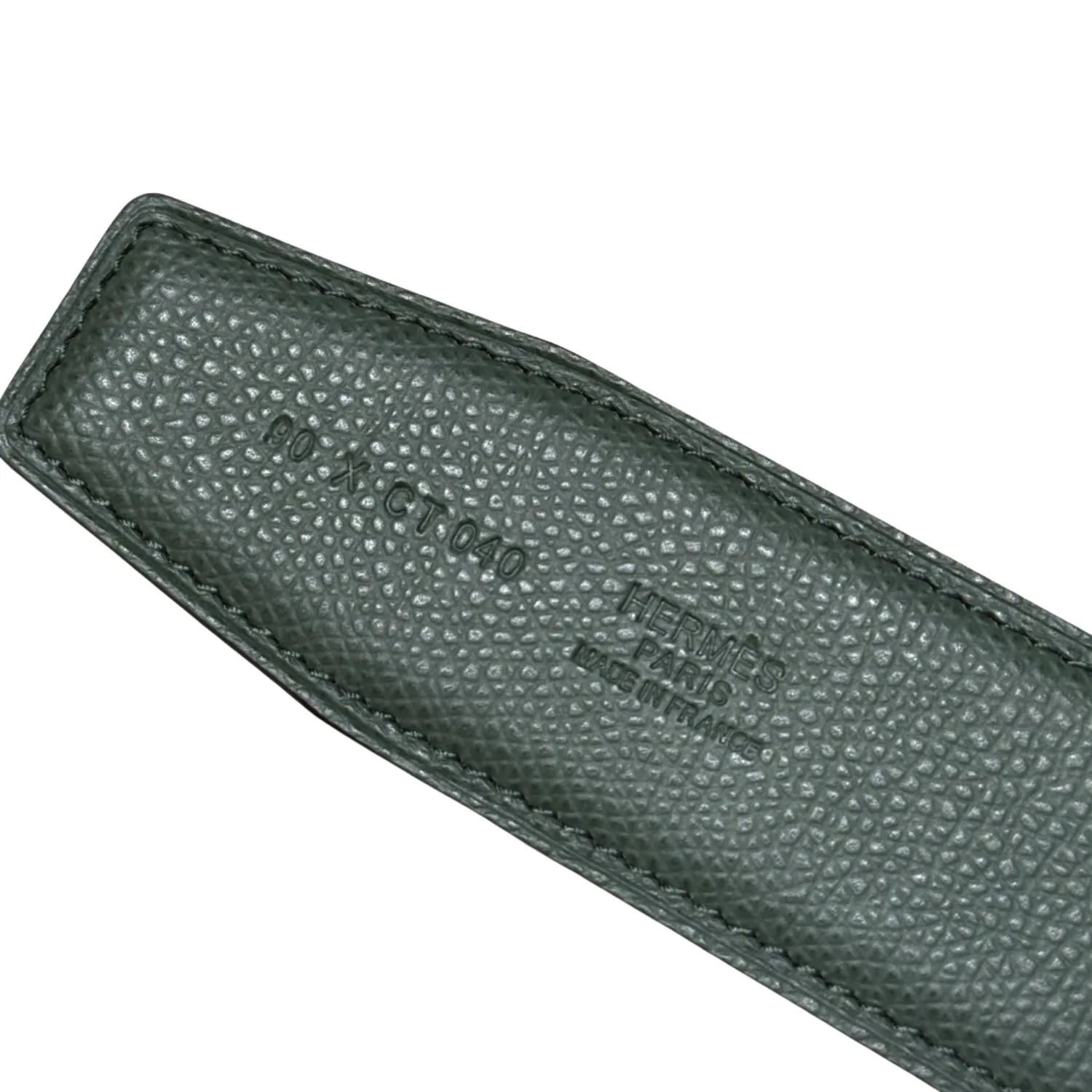 Hermès H-Zip Reversible Belt Black & Green - Image 10