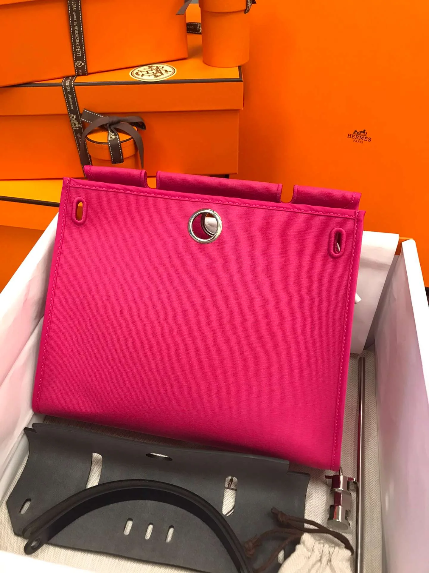 Hermes Herbag Zip 31 Bag Pink / - Image 6