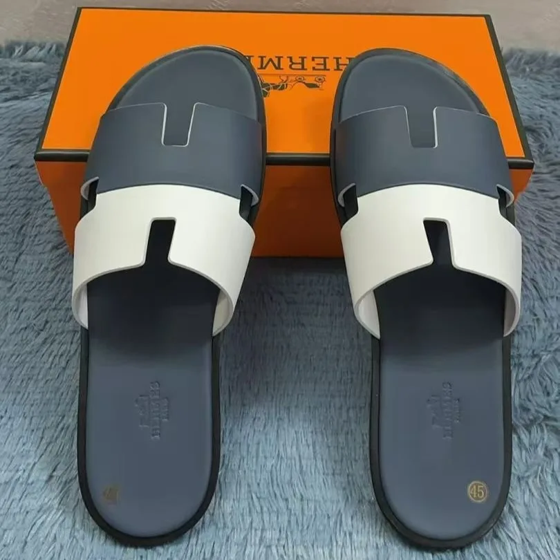 Alternative view of Hermes Izmir Sandals Navy Blue/ White