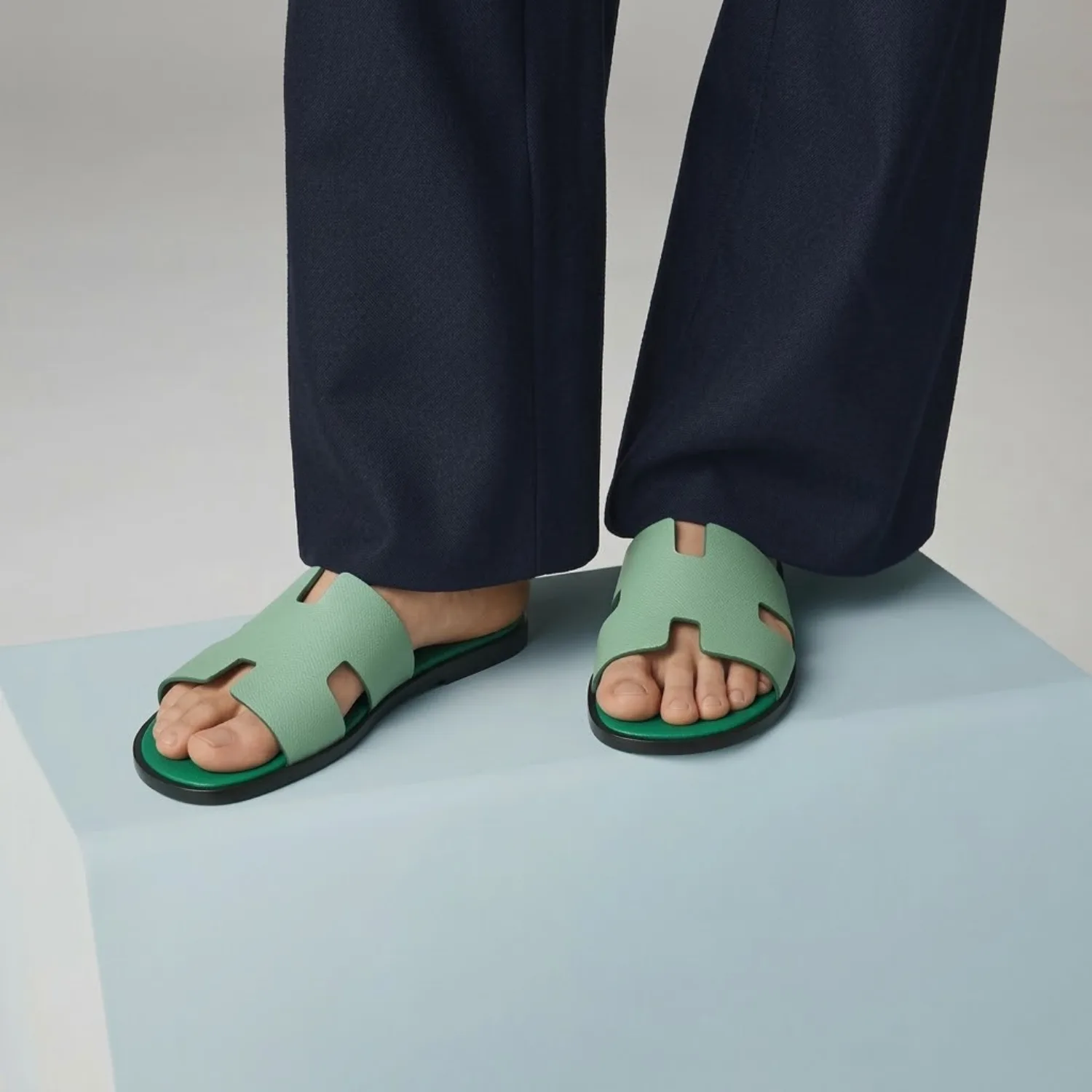 Alternative view of Hermes Izmir Sandals Green