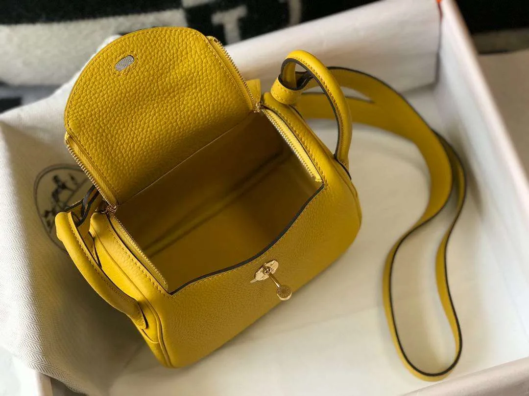 Hermes Lindy Mini Yellow / - Image 3