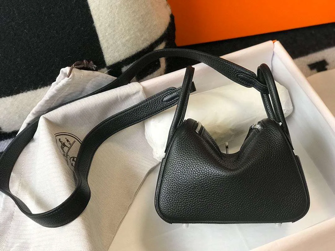 Hermes Lindy Mini Black / - Image 7
