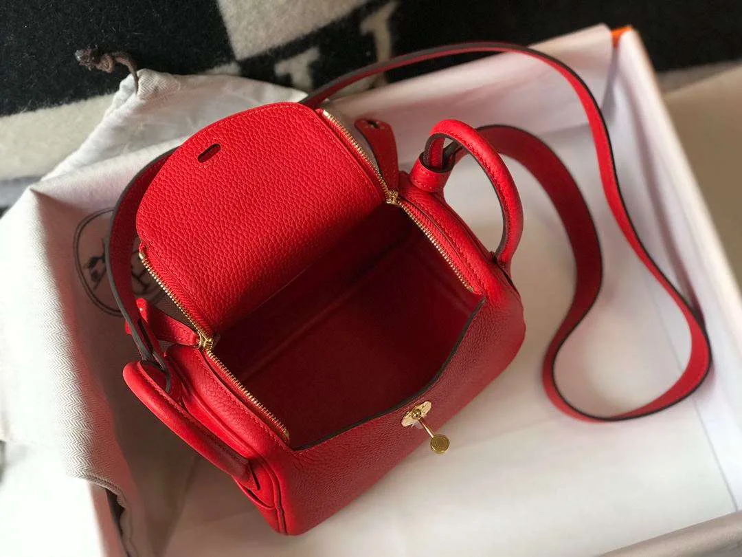 Alternative view of Hermes Lindy Mini Red /
