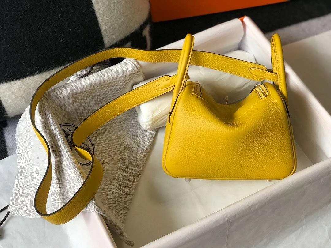 Hermes Lindy Mini Yellow / - Image 6