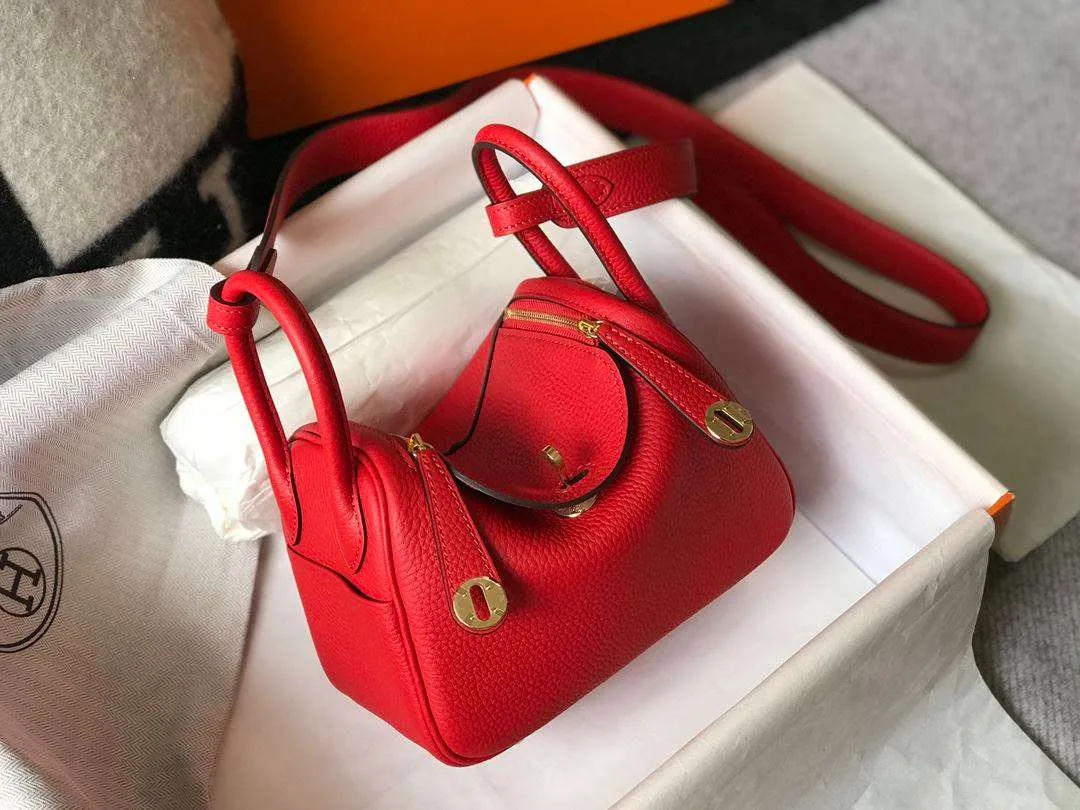 Hermes Lindy Mini Red / - Image 3