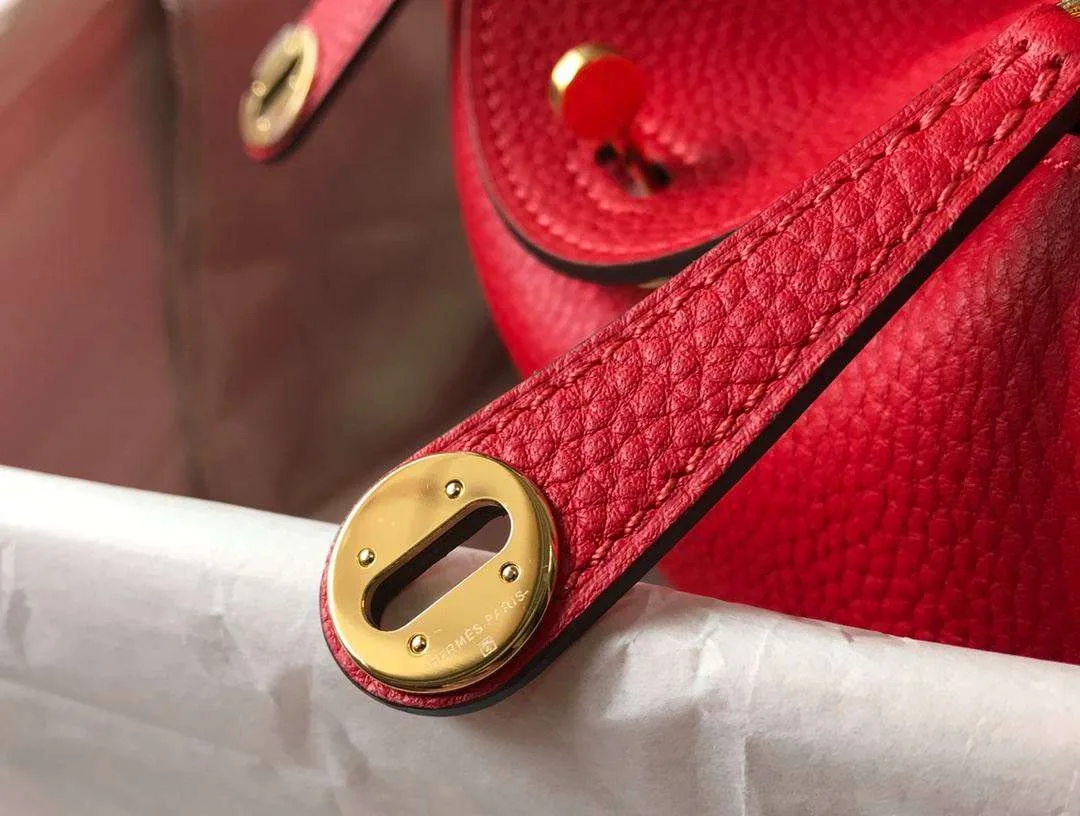 Hermes Lindy Mini Red / - Image 4