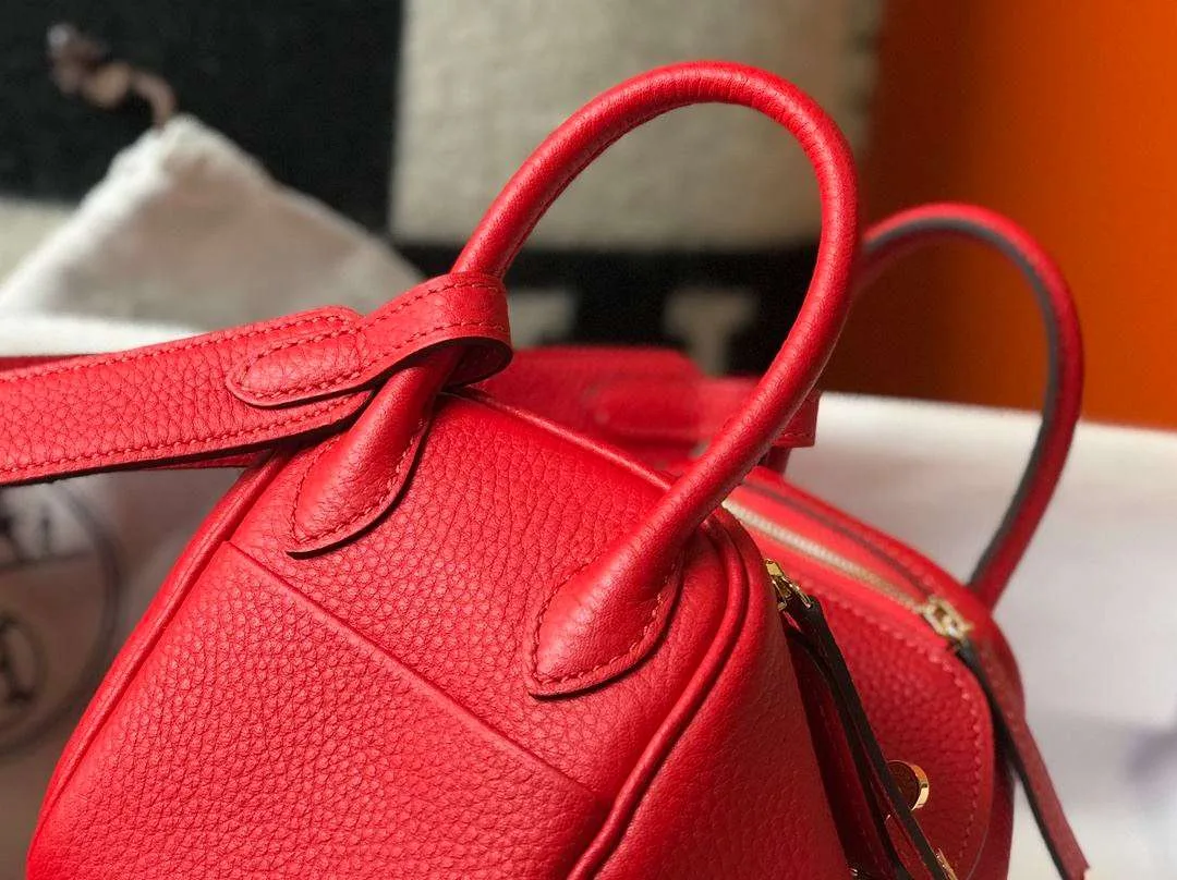 Hermes Lindy Mini Red / - Image 5