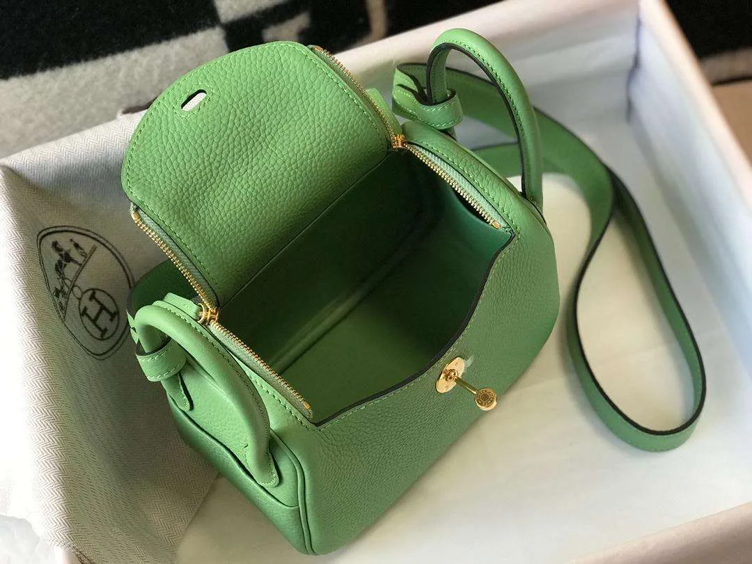 Hermes Lindy Mini Green / - Image 8