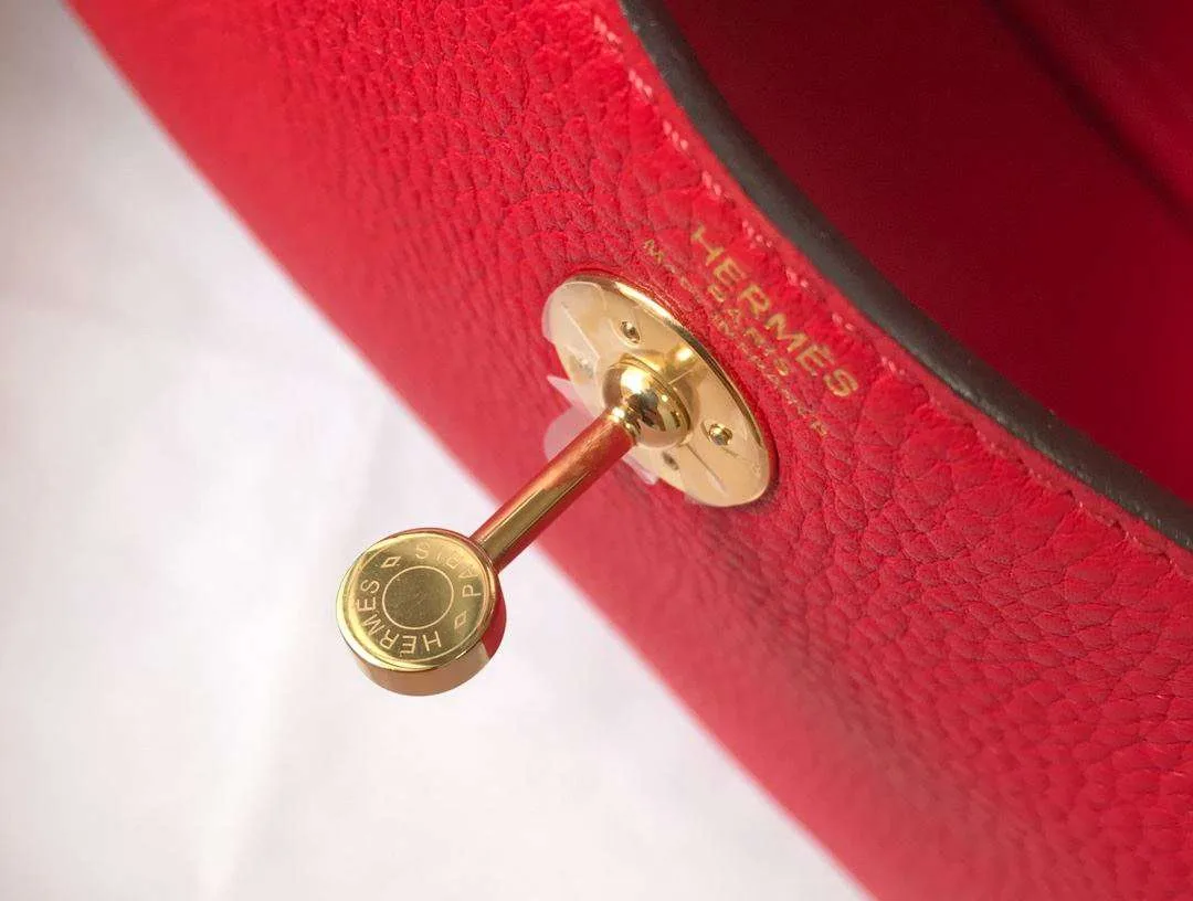 Hermes Lindy Mini Red / - Image 8
