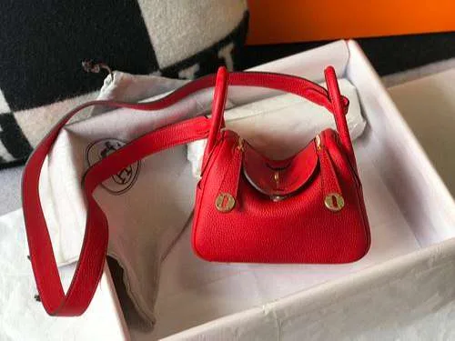Hermes Lindy Mini Red / - Image 10