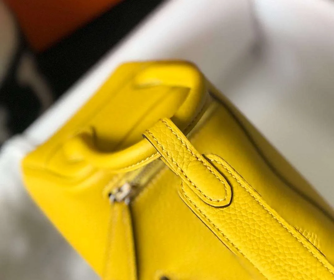 Hermes Lindy Mini Yellow / - Image 11