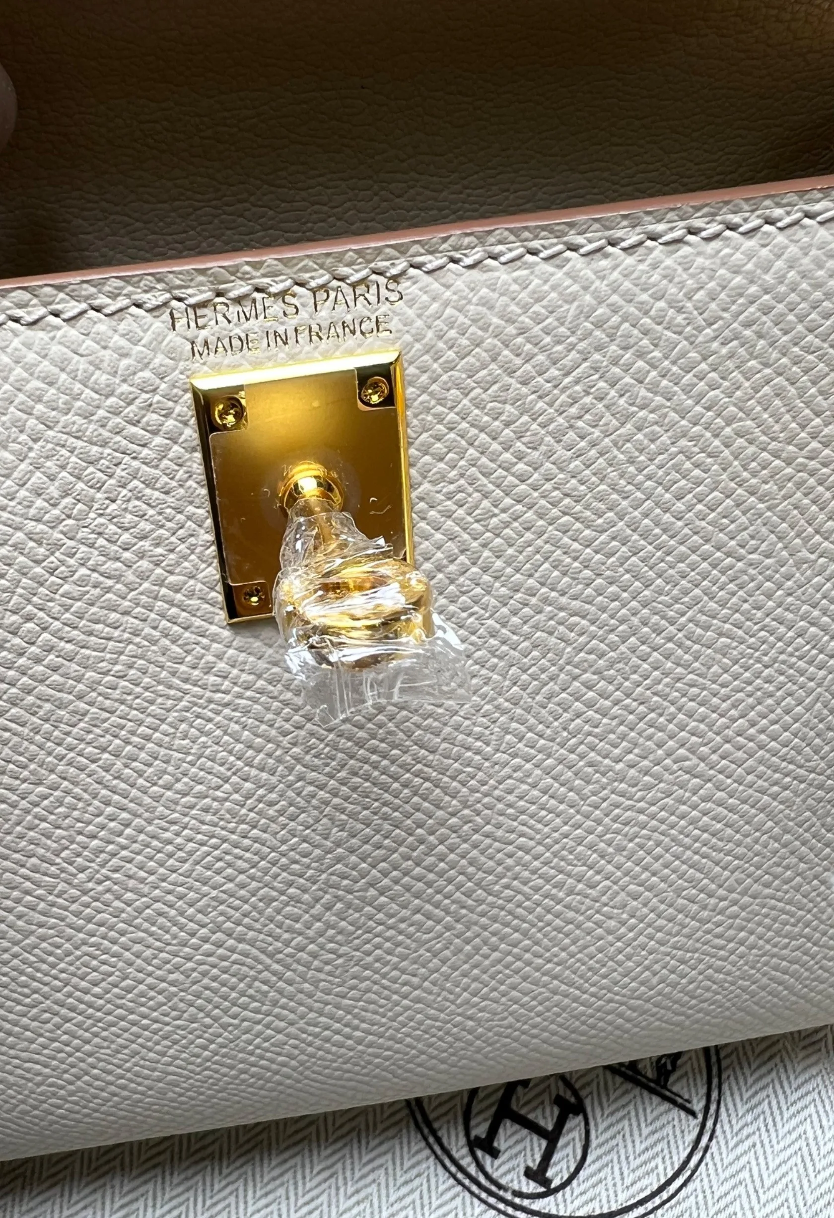 Hermes Mini Kelly Craie Gold-Toned Hardware / - Image 14