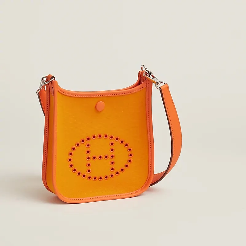 Hermes Neo Evelyne 16 Shoulder Bag / Light Orange Palladium Hardware - Image 3