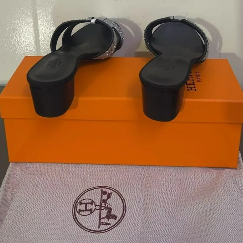 Hermes Oasis Sandal Black , Women’s Shoes - Image 6