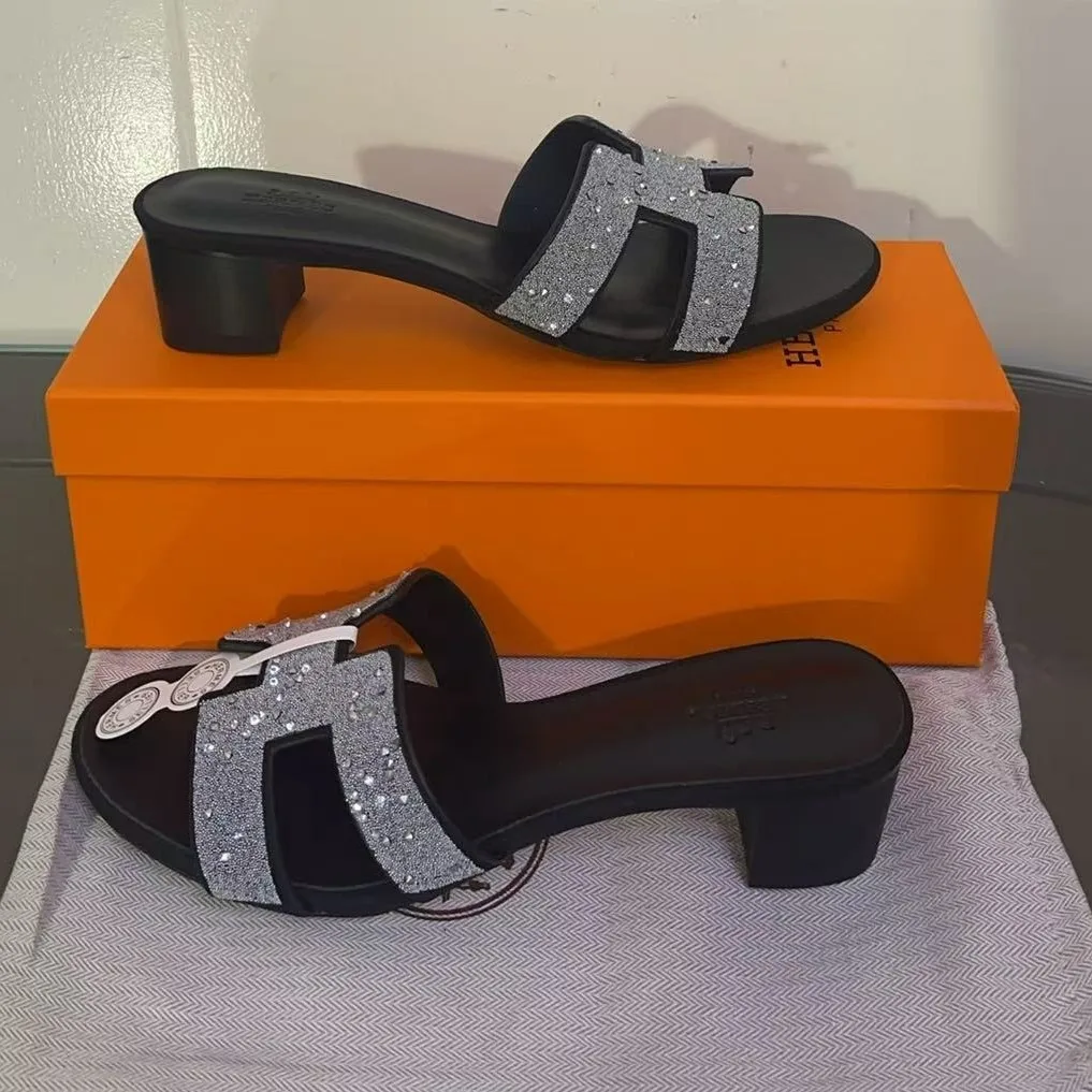 Hermes Oasis Sandal Black , Women’s Shoes - Image 3