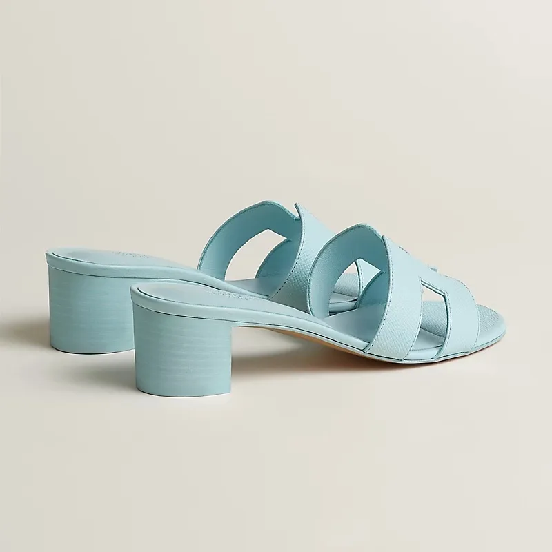 Hermes Oasis Sandals Bleu Brume - Image 4