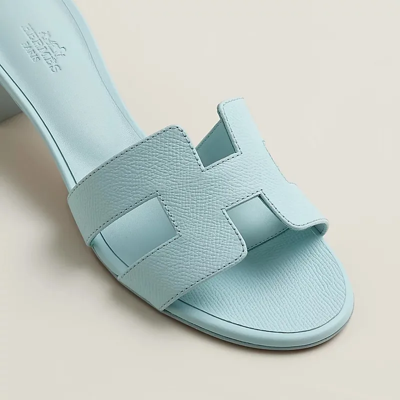 Hermes Oasis Sandals Bleu Brume - Image 5