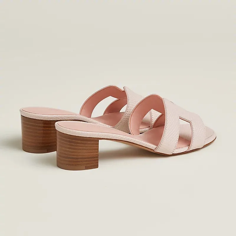 Hermes Oasis Sandals Rose Pale - Image 3