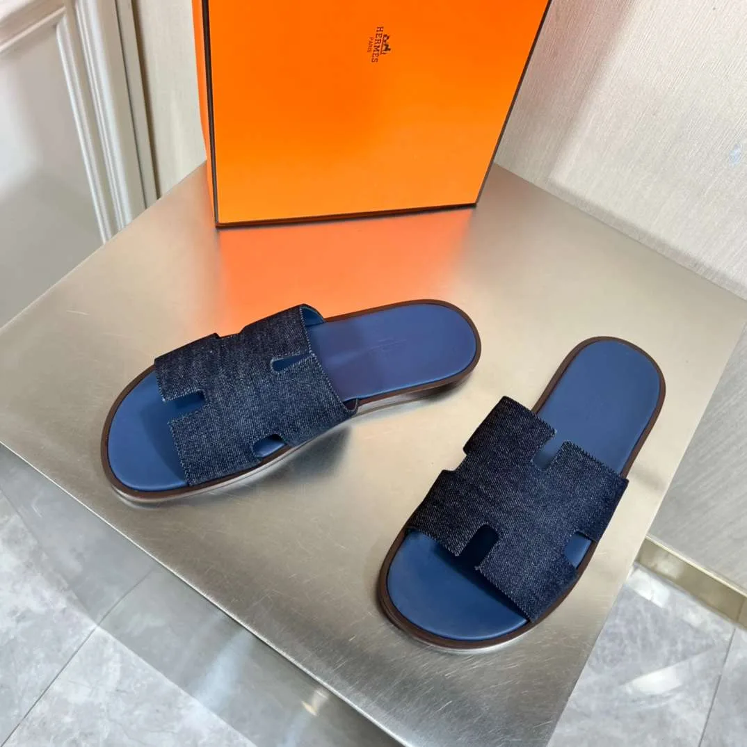 Hermes Oran Sandal Blue - Image 7