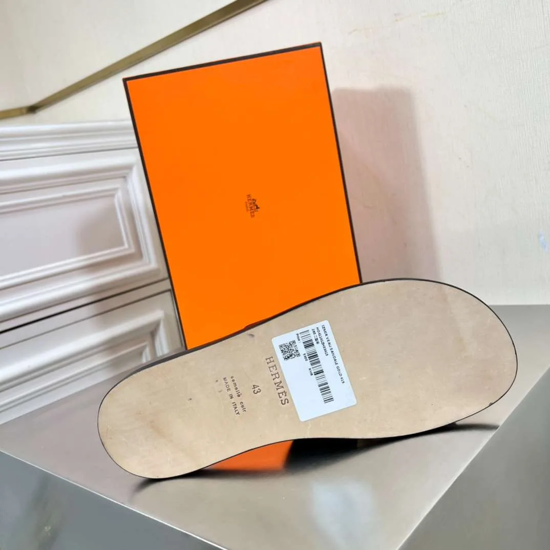 Hermes Oran Sandal Blue - Image 5
