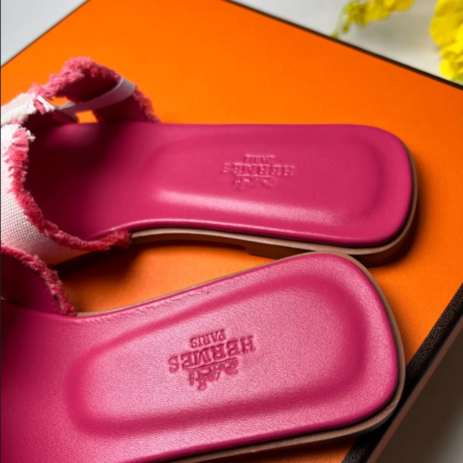 Hermes Oran Sandal Pink - Image 4