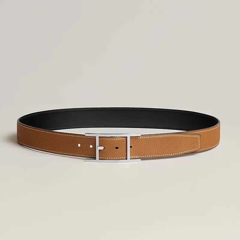 Hermes Quentin Reversible Belt Noir/ Brown - Image 3