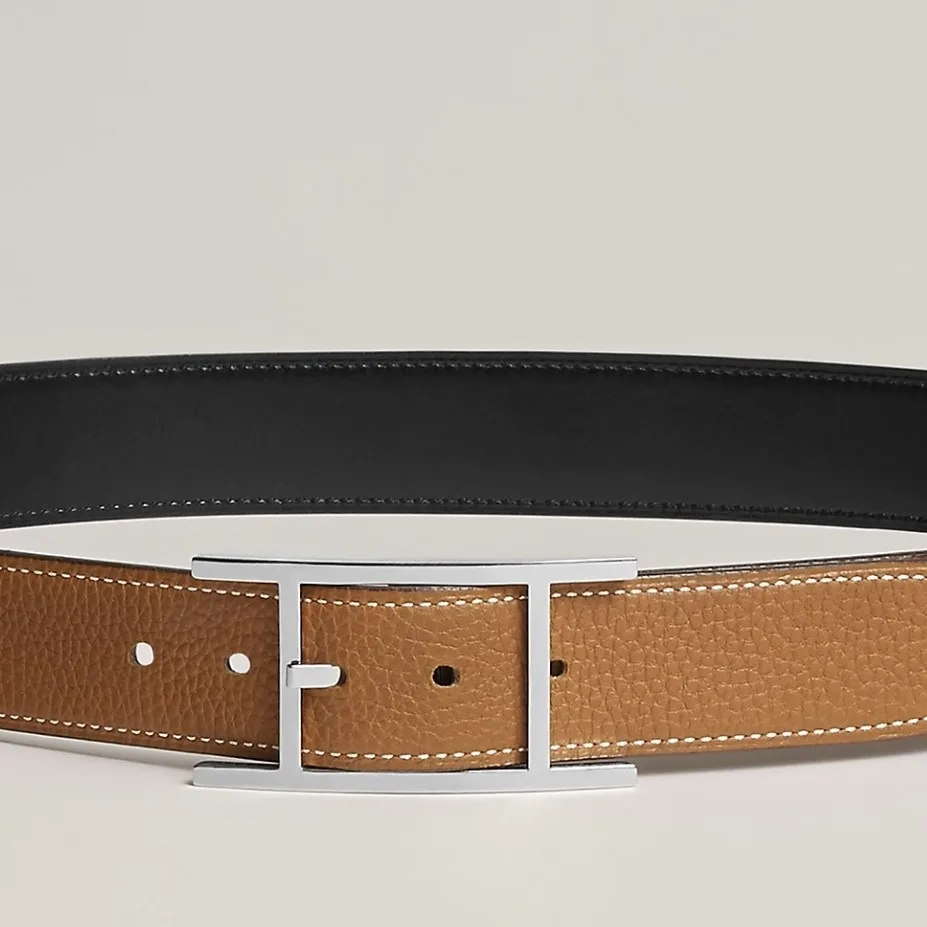Hermes Quentin Reversible Belt Noir/ Brown - Image 4