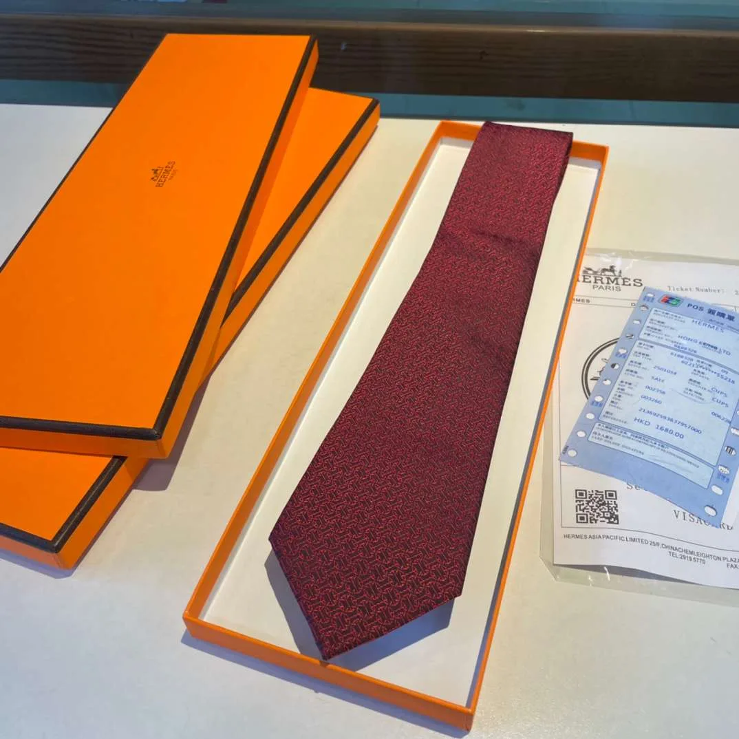 Hermes Tie Larguez Les Amarres Twillbi Red - Image 8