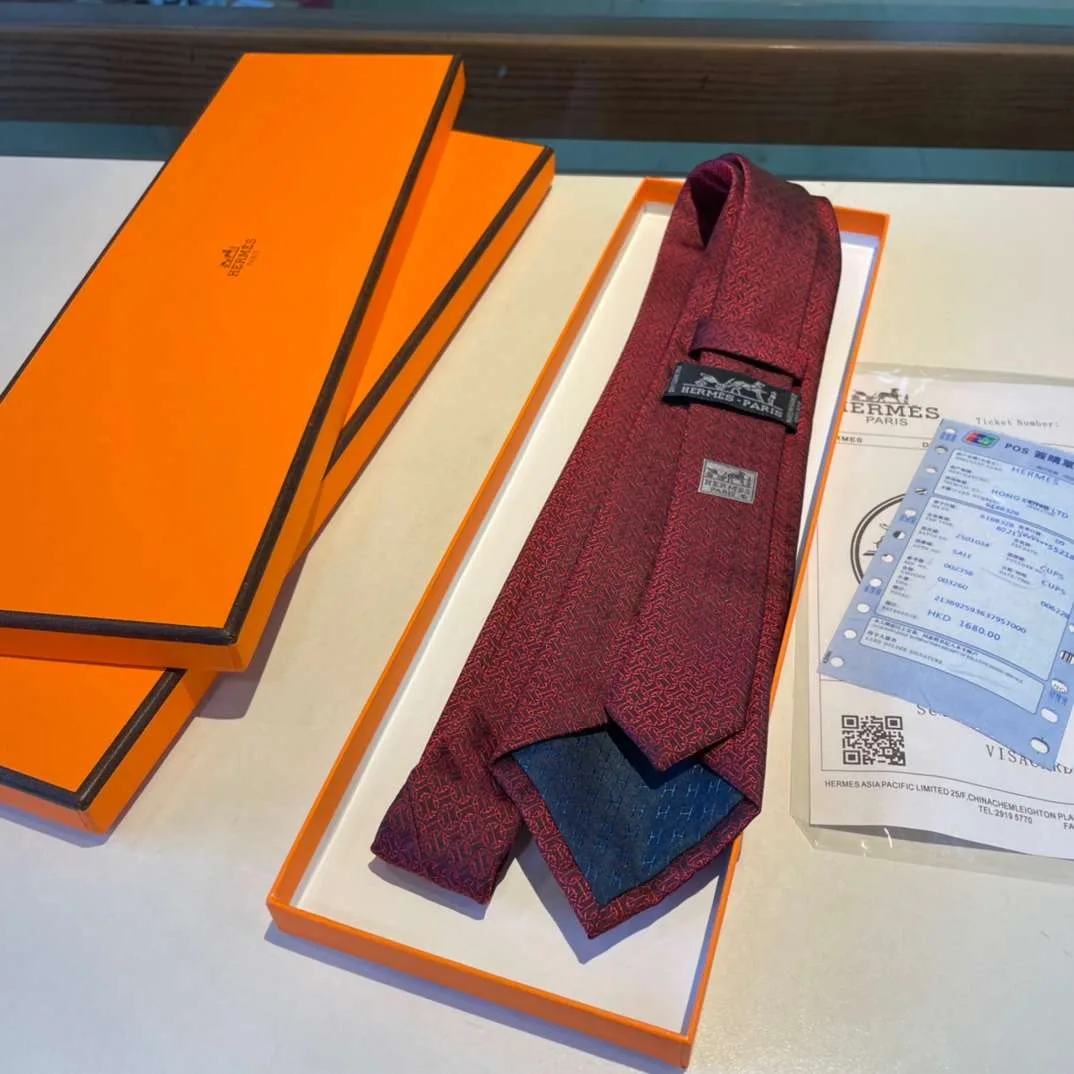 Hermes Tie Larguez Les Amarres Twillbi Red - Image 7