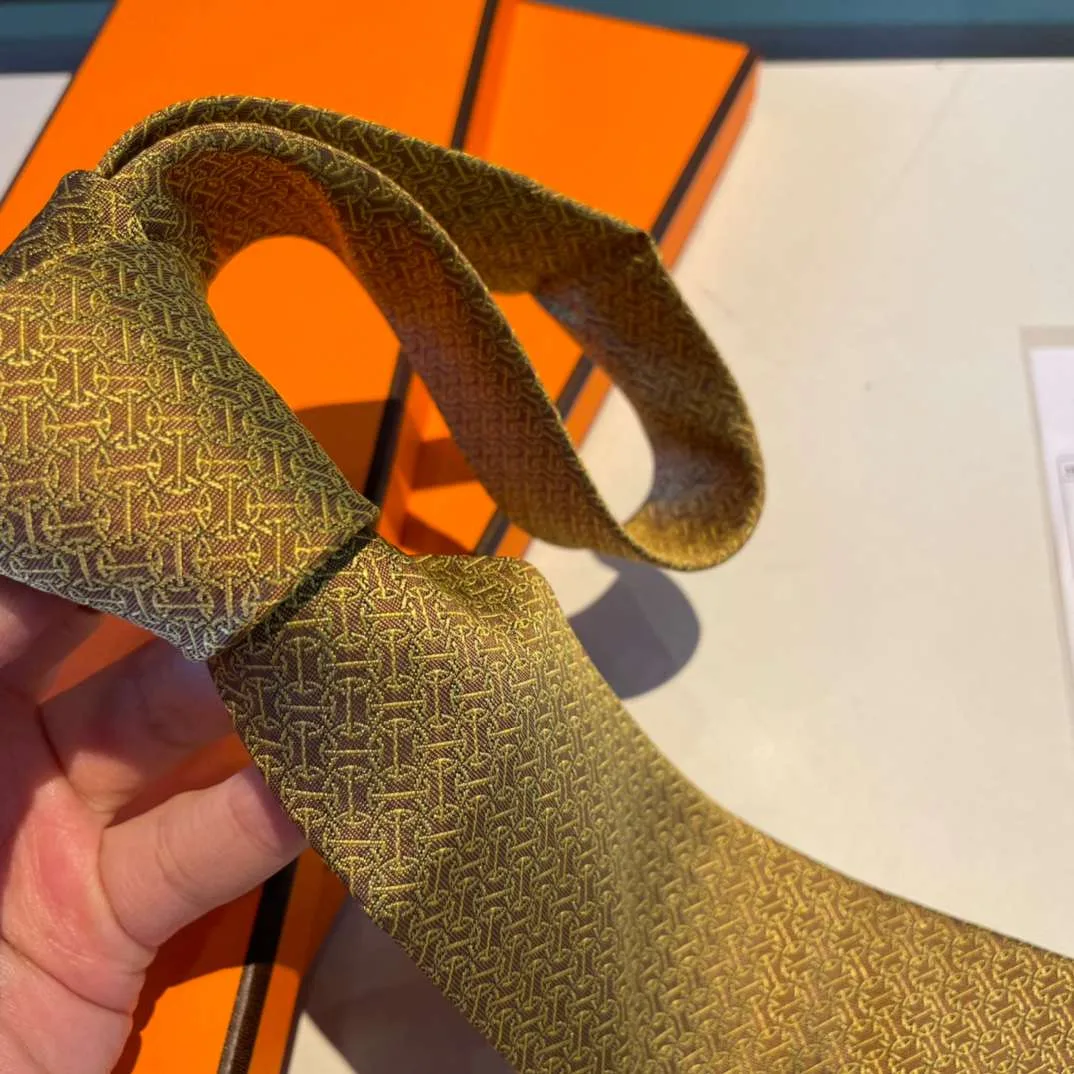 Hermes Tie Larguez Les Amarres Twillbi Yellow - Image 6