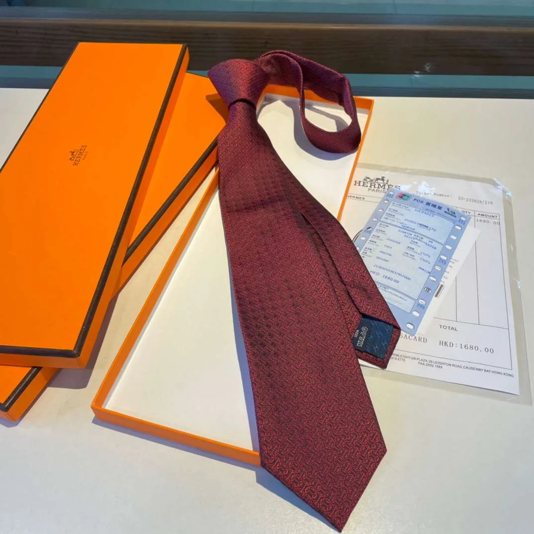 Hermes Tie Larguez Les Amarres Twillbi Red - Image 6
