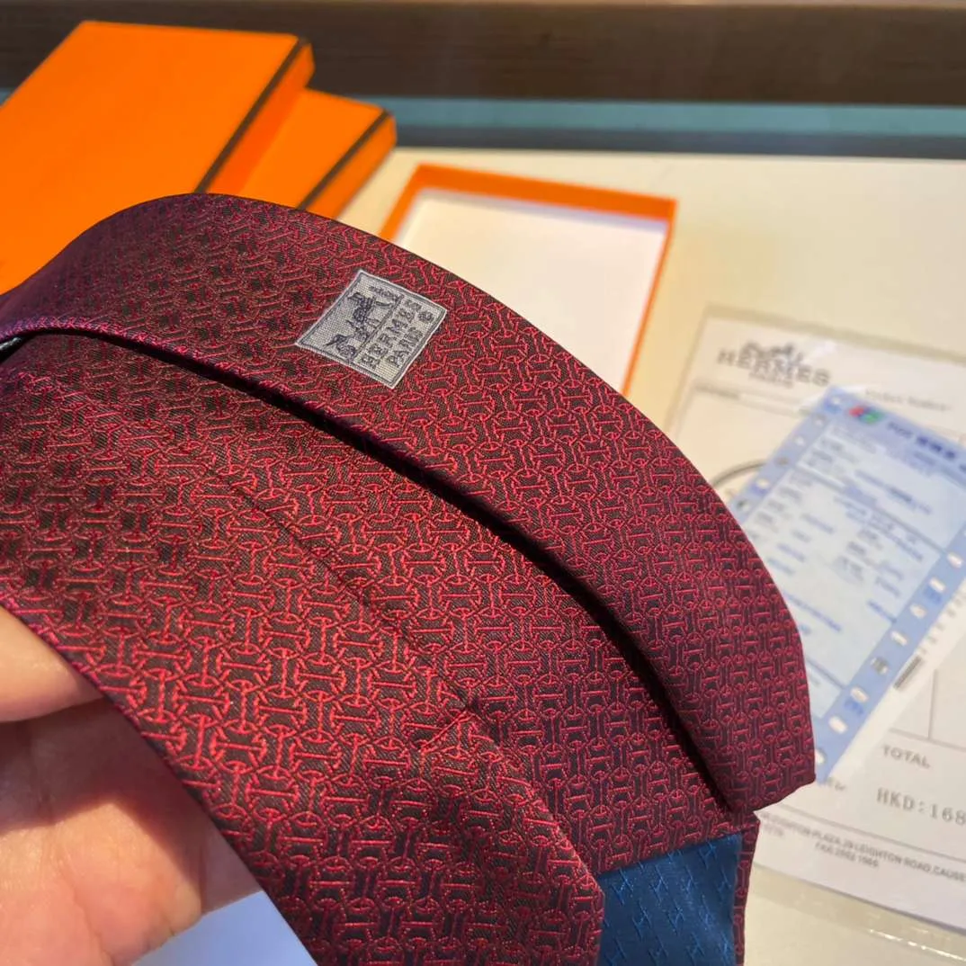 Hermes Tie Larguez Les Amarres Twillbi Red - Image 4