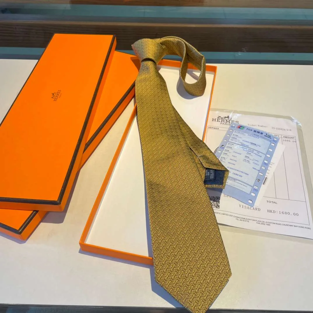 Hermes Tie Larguez Les Amarres Twillbi Yellow - Image 3