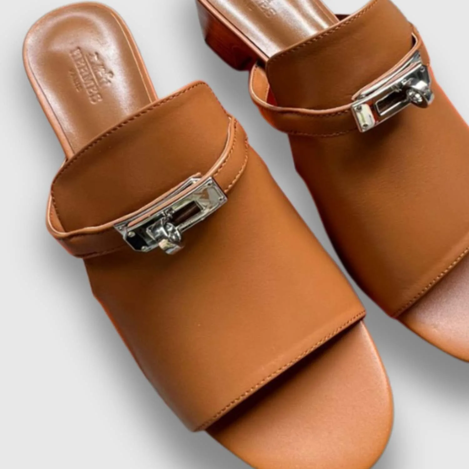 Alternative view of Hermes Candy Sandal Brown