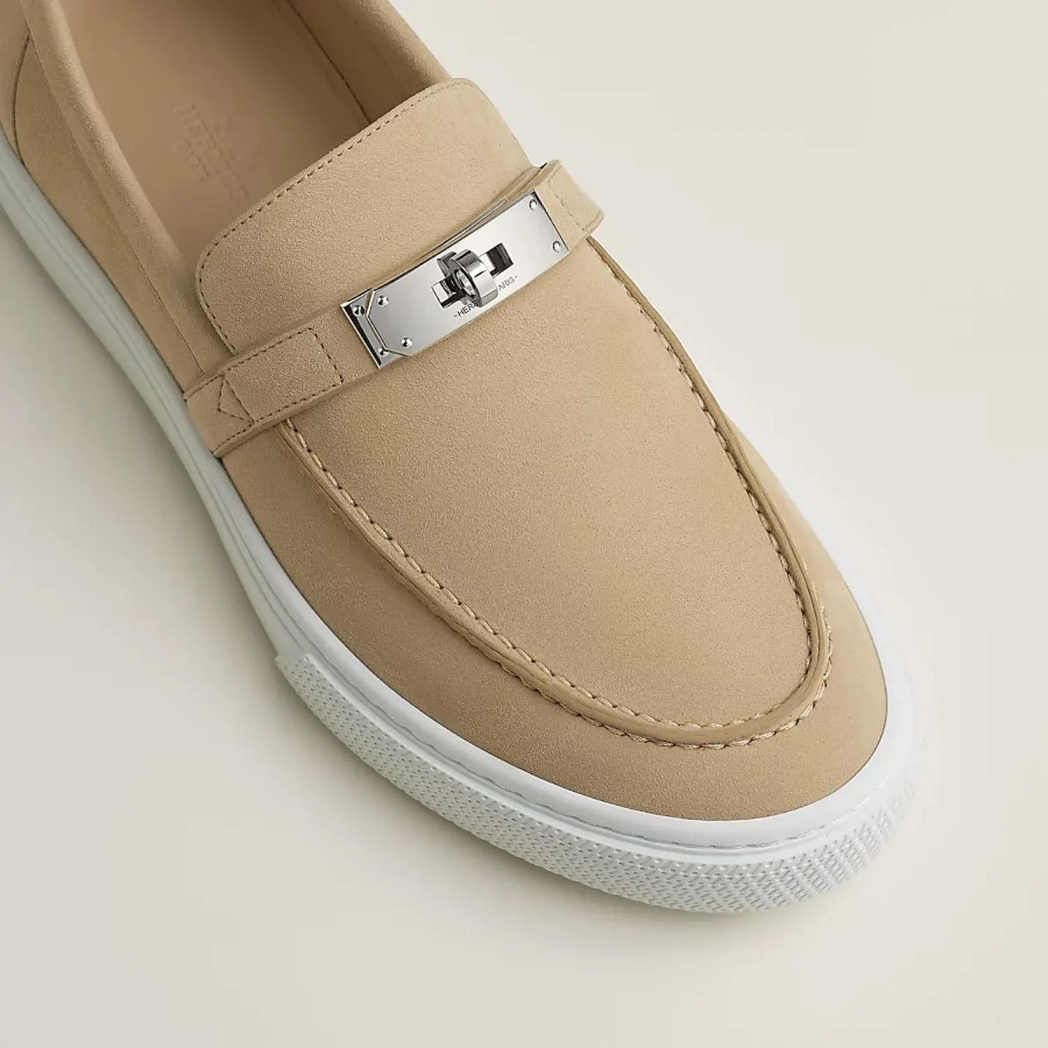 Hermes Game Slip-On Sneakers Beige - Image 3