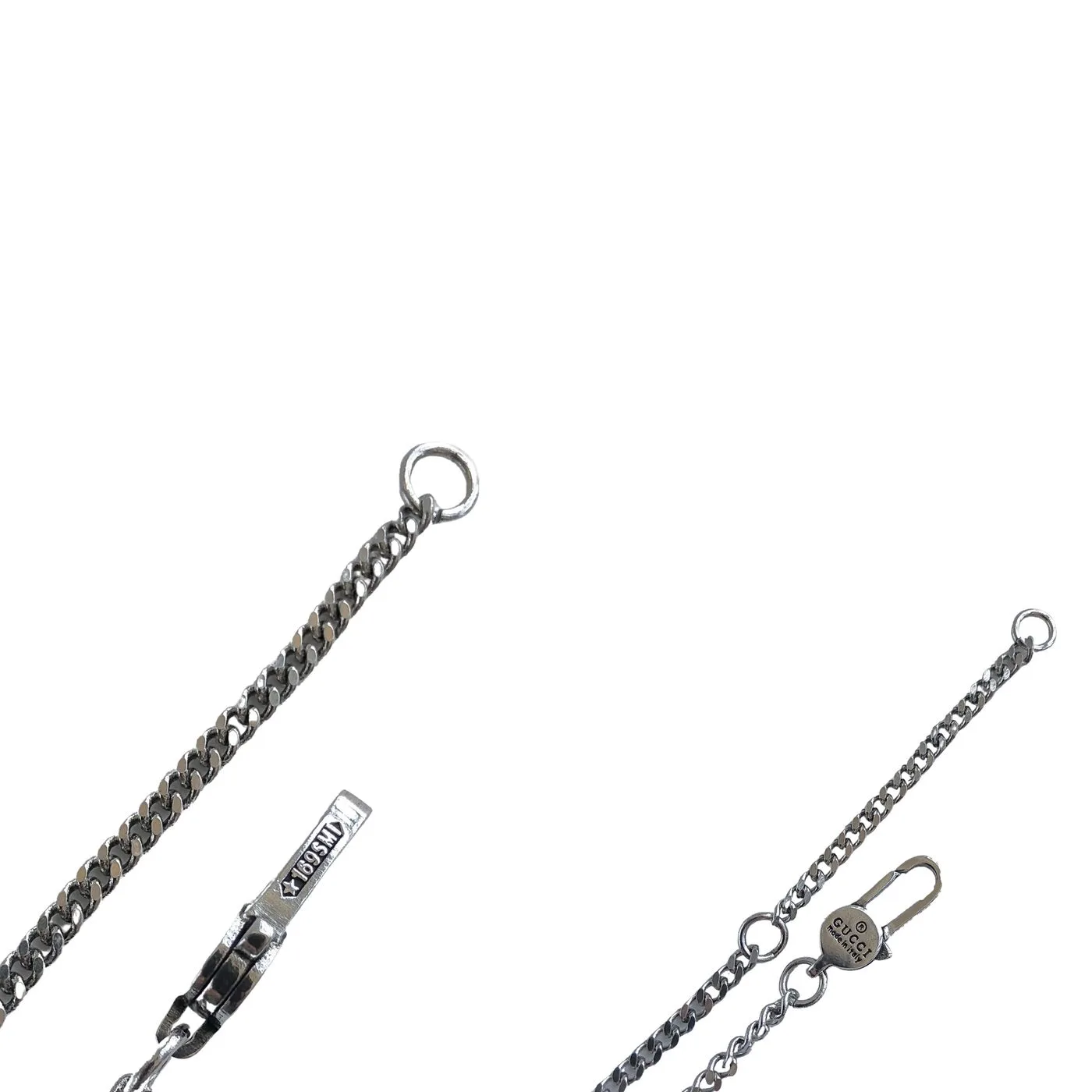 Gucci Hollow Waist Necklace Silver - Image 6